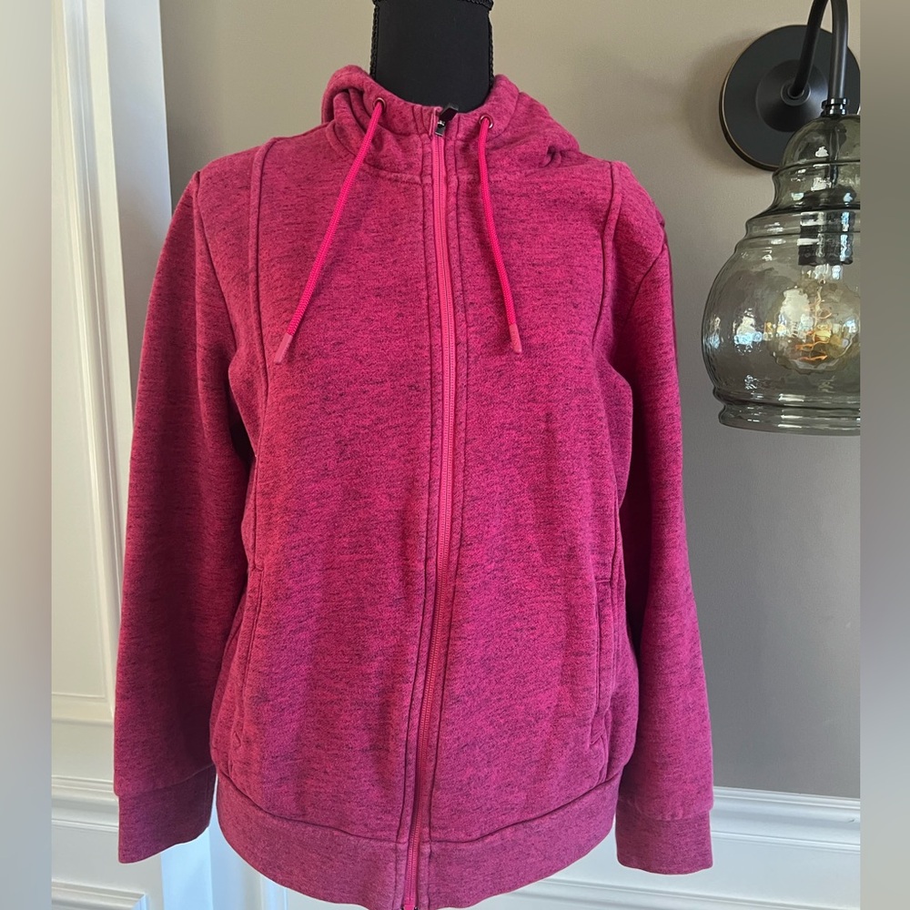 Figs Essential Hoodie Women’s M pink Full Zip Sweatshirt Casual WXXOW1004